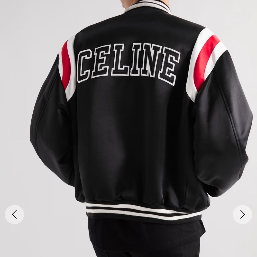 Celine bomber jacket in thick satin - Picture 2 of 7